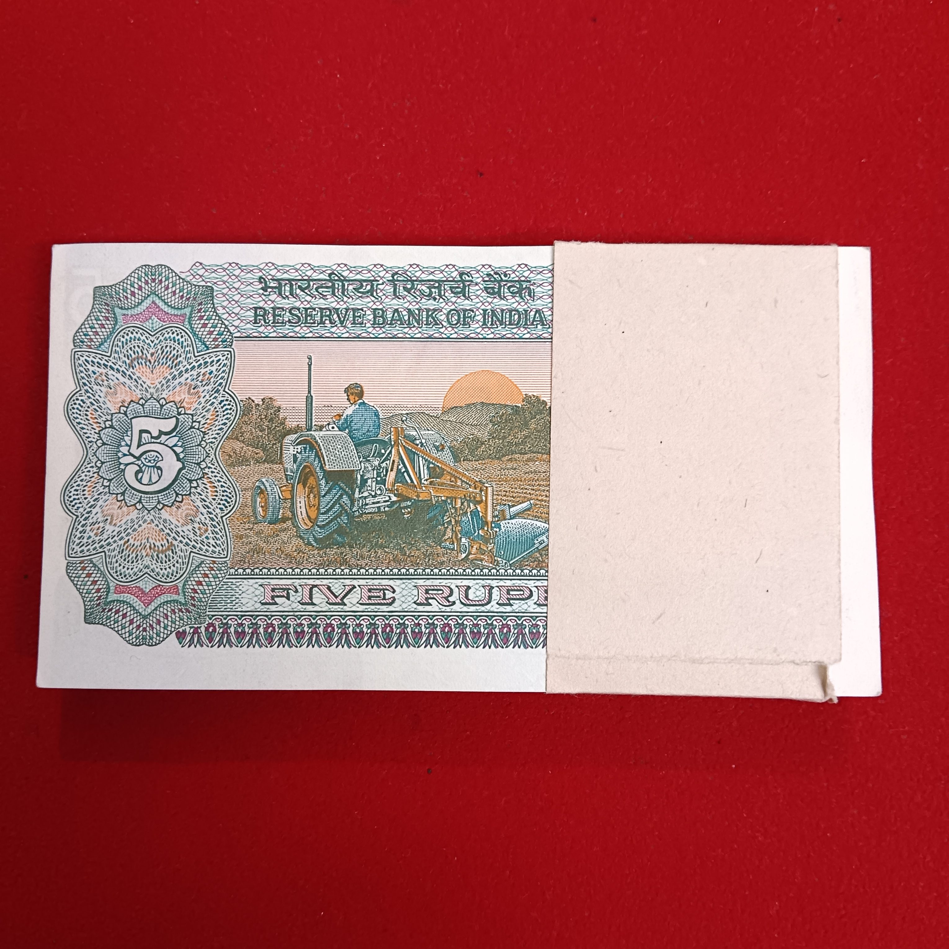 Five Rs Rare Tractor Full Bundle Governor RN Malhotra Gem Unc Condition Reserve Bank of India 326101