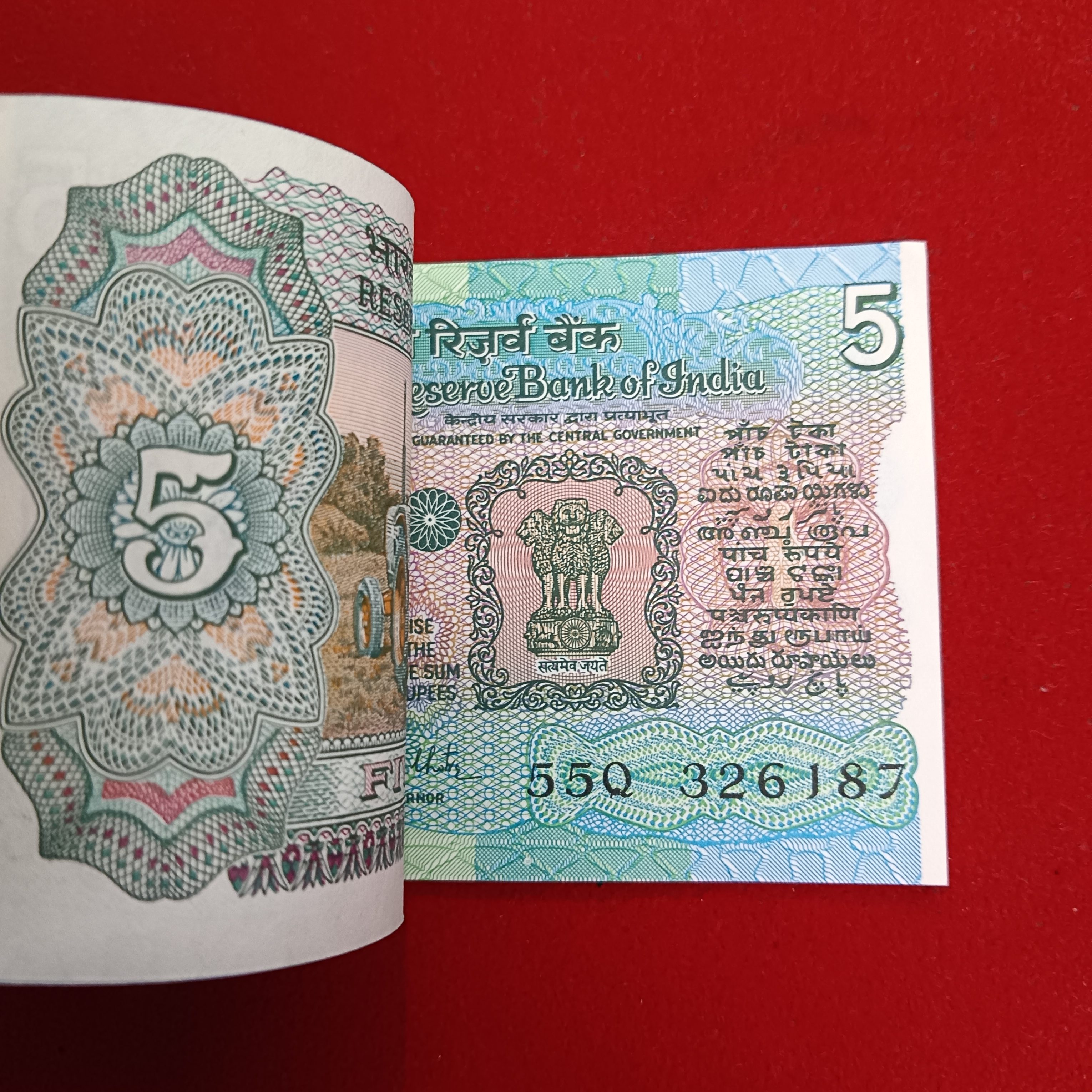 Five Rs Rare Tractor Full Bundle Governor RN Malhotra Gem Unc Condition Reserve Bank of India 326101