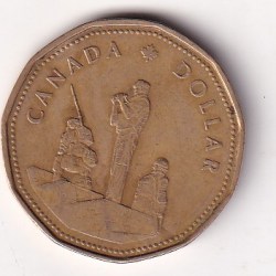 Canada 1 Dollar (Elizabeth II Peacekeeping) 1995 Rare Coin#J-22