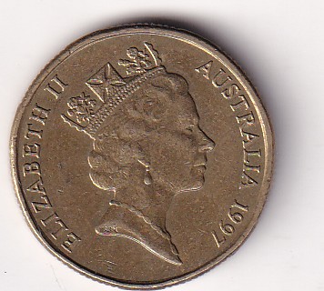 Australia 1 Dollar (Elizabeth II Sir Charles Kingsford Smith) 1997 Rare Commemorative Coin#J-28 - Image 2