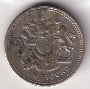United Kingdom 1 Pound - (Elizabeth II Royal Arms) 1983 Rare Commemorative Coin#J-30
