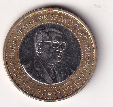 Mauritius 20 Rupees (Bank of Mauritius) 2022 Rare Bimetallic Commemorative Coin#J-34