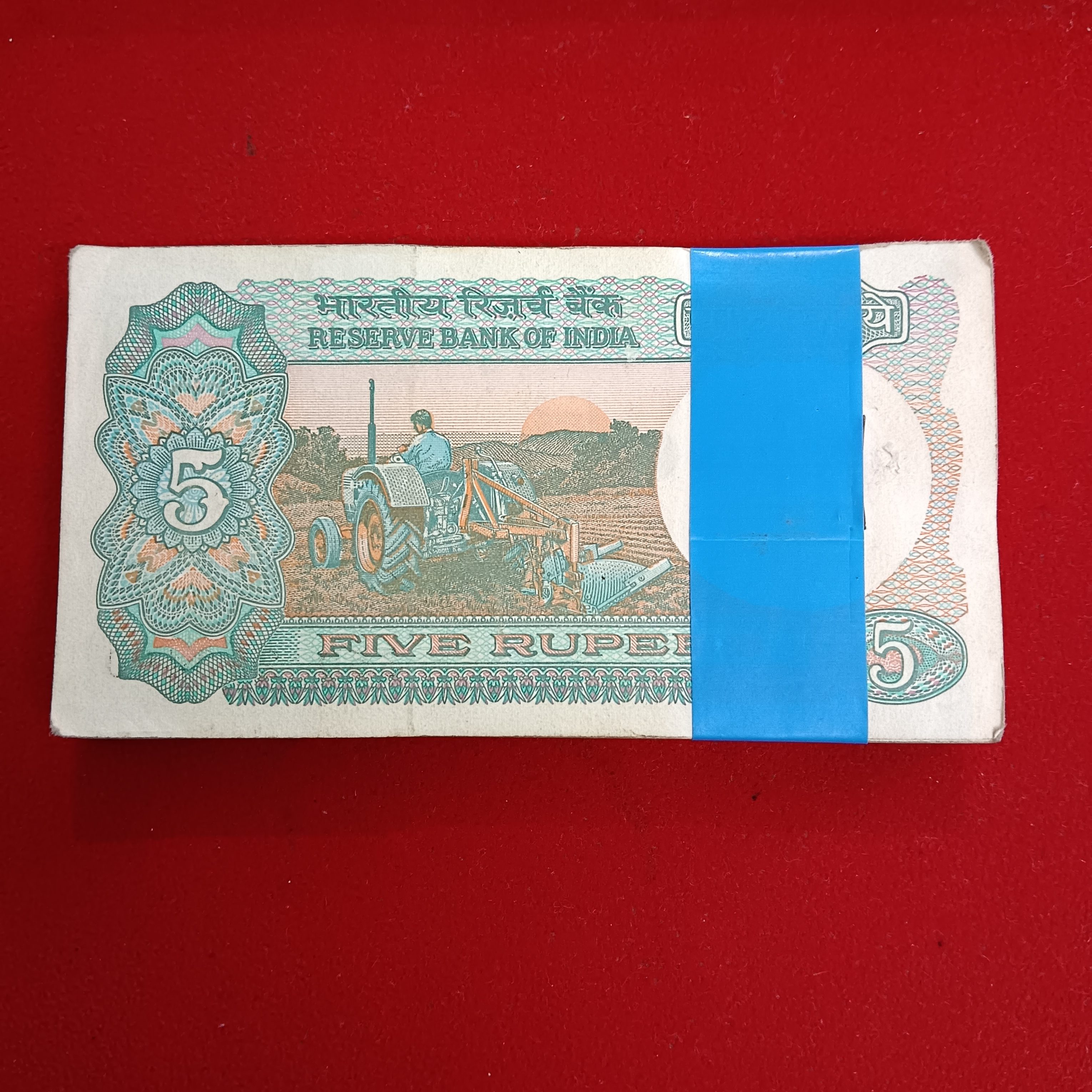Five Rs Rare Tractor Full Serial Bundle Governor Bimal Jalan Unc Condition Reserve Bank of India 293301
