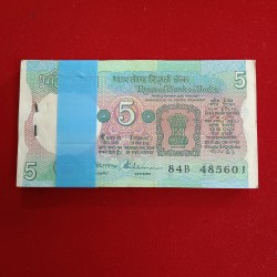 Five Rs Rare Tractor Full Serial Bundle Governor S.Venketraman Unc Condition Reserve Bank of India 485601