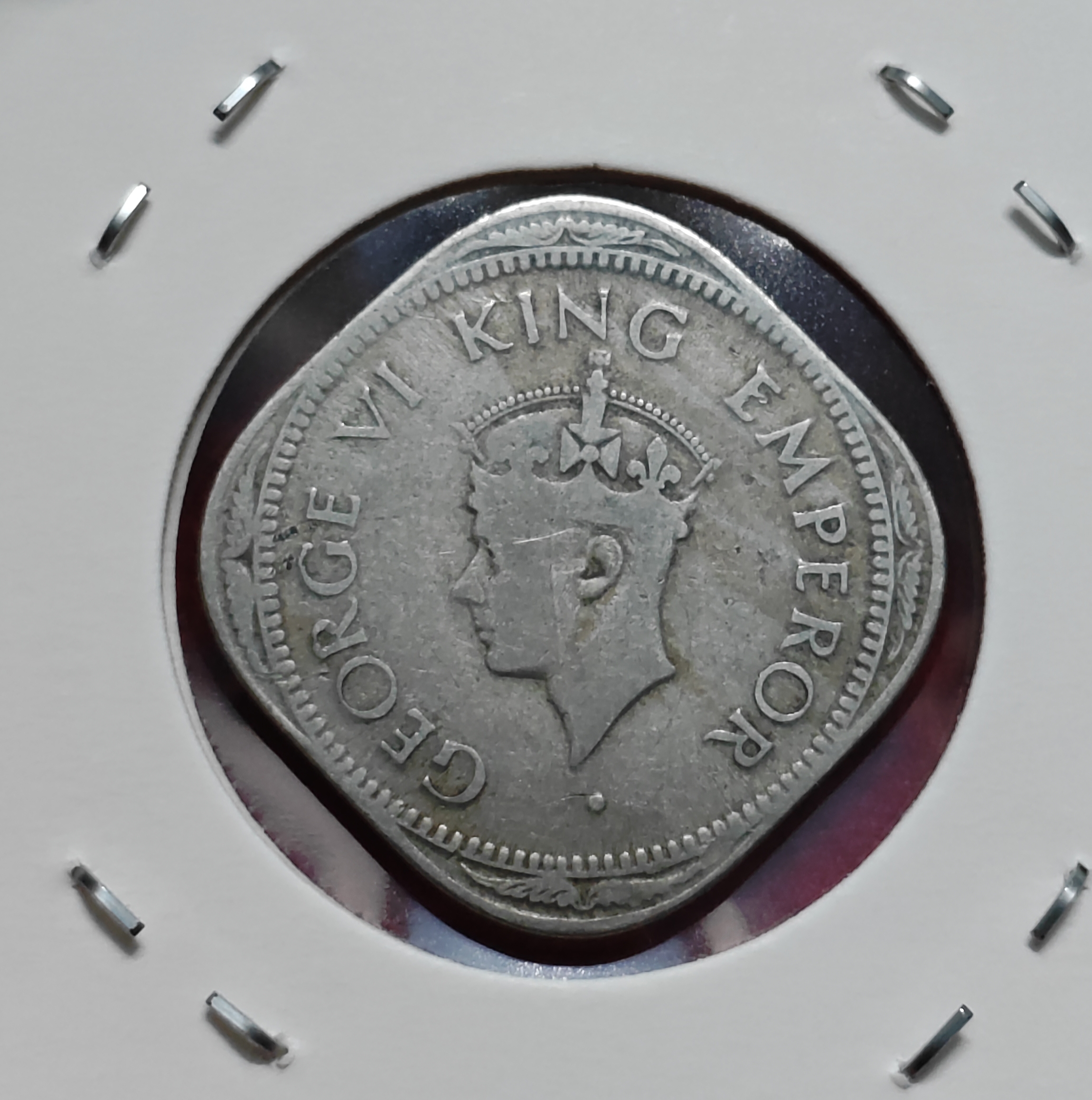 2 ANNAS 1946 GEORGE VI KING EMPEROR COIN SKU 007 - Image 2