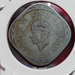 Alternative view of 2 ANNAS 1946 GEORGE VI KING EMPEROR COIN SKU 008