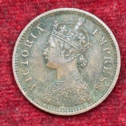 1895 British- India 1/2 Pice (Victoria) Calcutta Mint Rare Coin#C-180