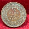 1901 British- India 1/2 Pice (Victoria) Calcutta Mint Rare Coin#C-181 - Image 2