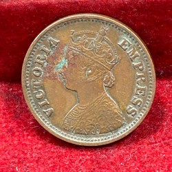 1901 British- India 1/2 Pice (Victoria) Calcutta Mint Rare Coin#C-181