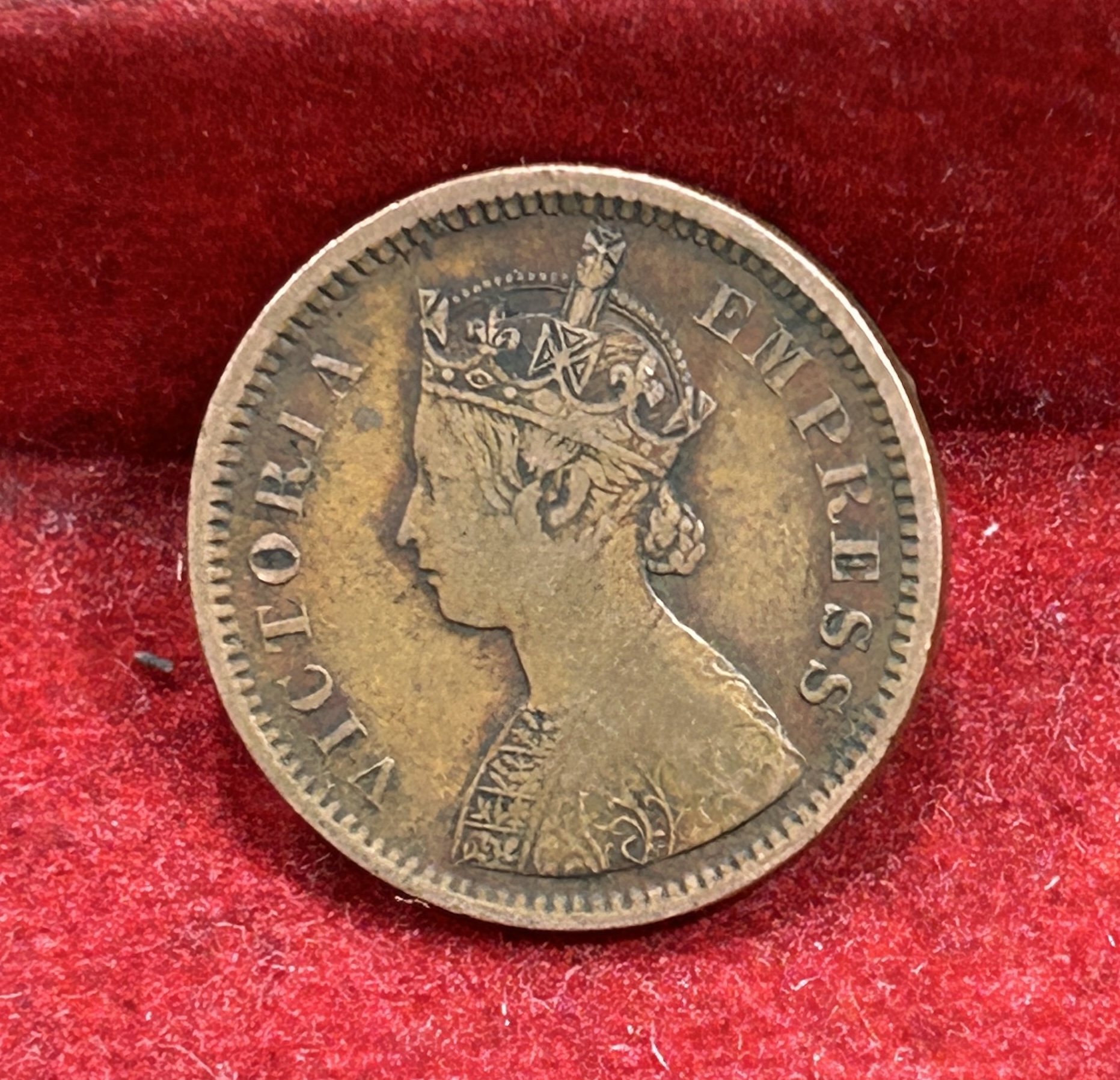 1895 British- India 1/2 Pice (Victoria) Calcutta Mint Rare Coin#C-185