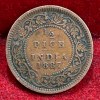1887 British- India 1/2 Pice (Victoria) Calcutta Mint Rare Coin#C-186 - Image 2