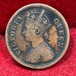 1862 British- India 1/2 Pice (Victoria) Calcutta Mint Rare Coin#C-187