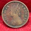 1899 British- India 1/2 Pice (Victoria) Calcutta Mint Rare Coin#C-190