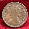 1897 British- India 1/2 Pice (Victoria) Calcutta Mint Rare Coin#C-195