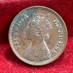 1901 British- India 1/2 Pice (Victoria) Calcutta Mint Rare Coin#C-196