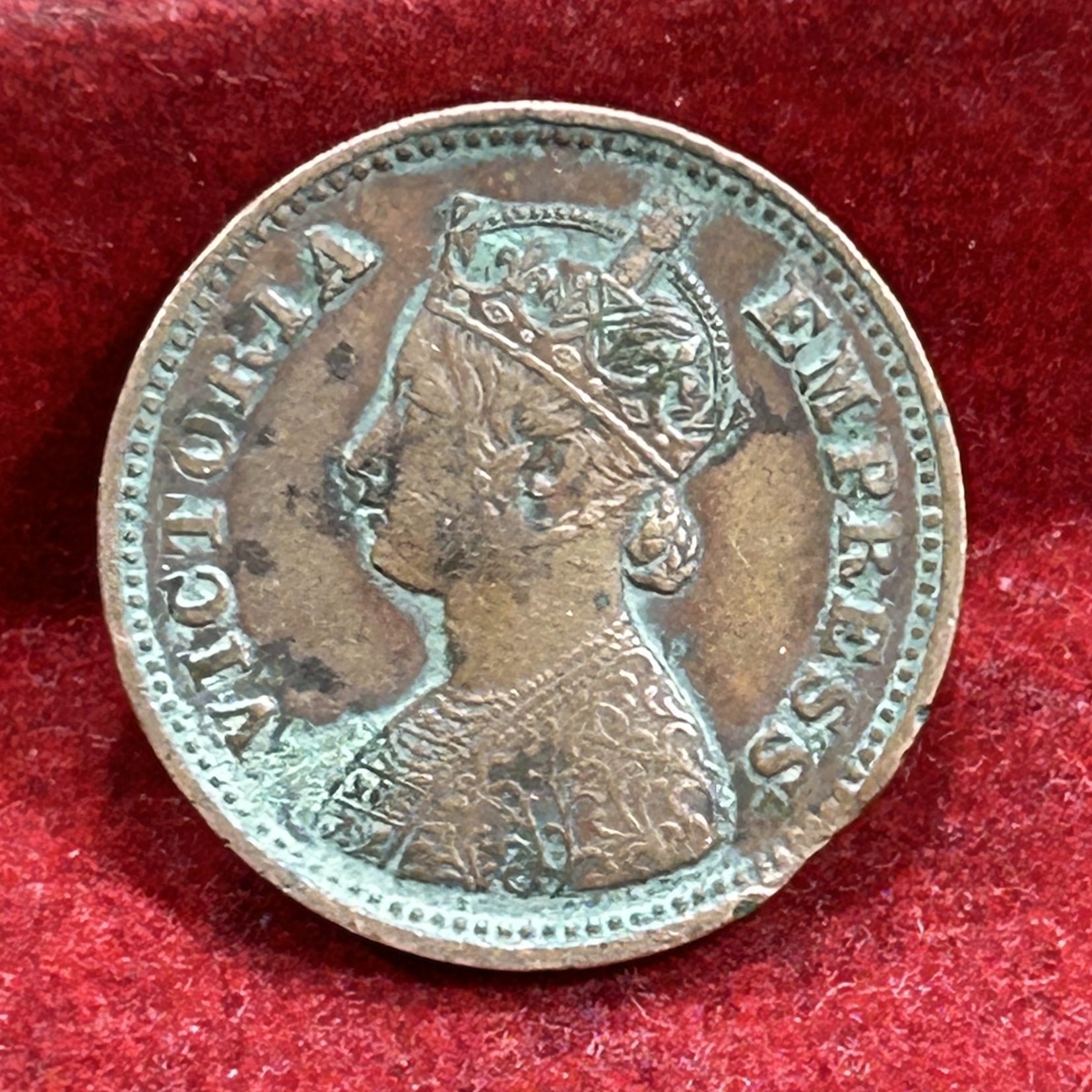 1901 British- India 1/2 Pice (Victoria) Calcutta Mint Rare Coin#C-200