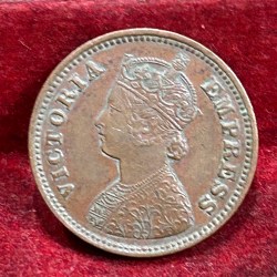 1897 British- India 1/2 Pice (Victoria) Calcutta Mint Rare Coin#C-211