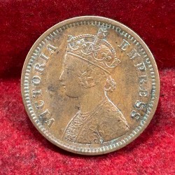 1890 British- India 1/2 Pice (Victoria) Calcutta Mint Rare Coin#C-212