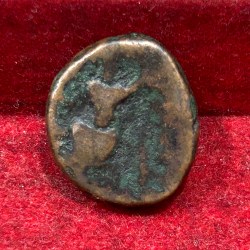 Alternative view of India (ancient) › Kushan Empire Drachm - Vasudeva I Kushana Rare Coin #C-334