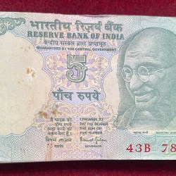5 RUPEES (GANDHI) GOVERNOR BIMAL JALAN RARE (100 NOTE) SERIAL PACKET