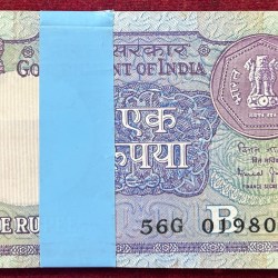 1 RUPEES 1990 GOVERNOR BIMAL JALAN RARE UNC SERIAL PACKET