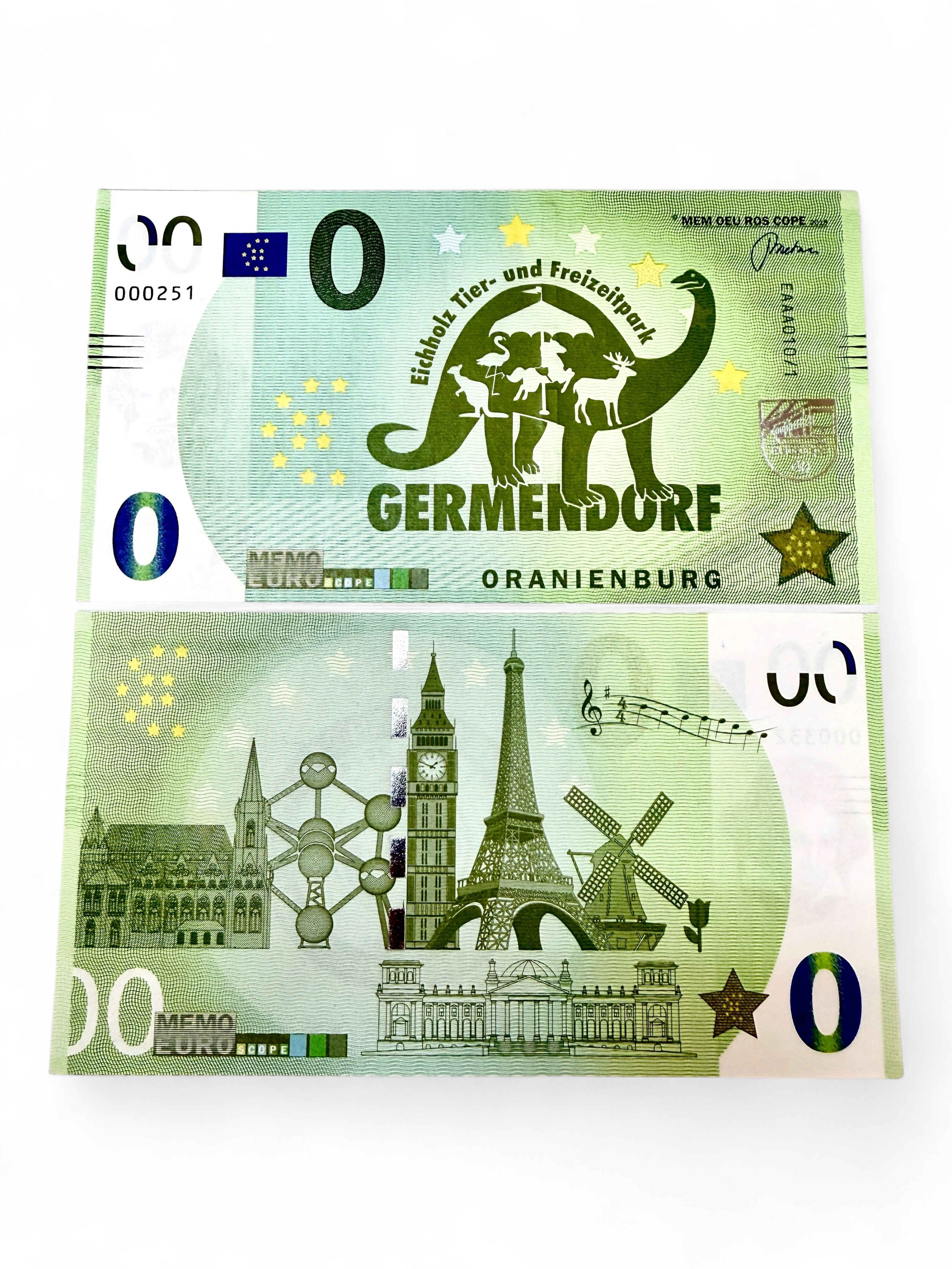 Europe 0 Euro Germandorf Issue Limited and Collectibles Gem UNC Unique and Rare
