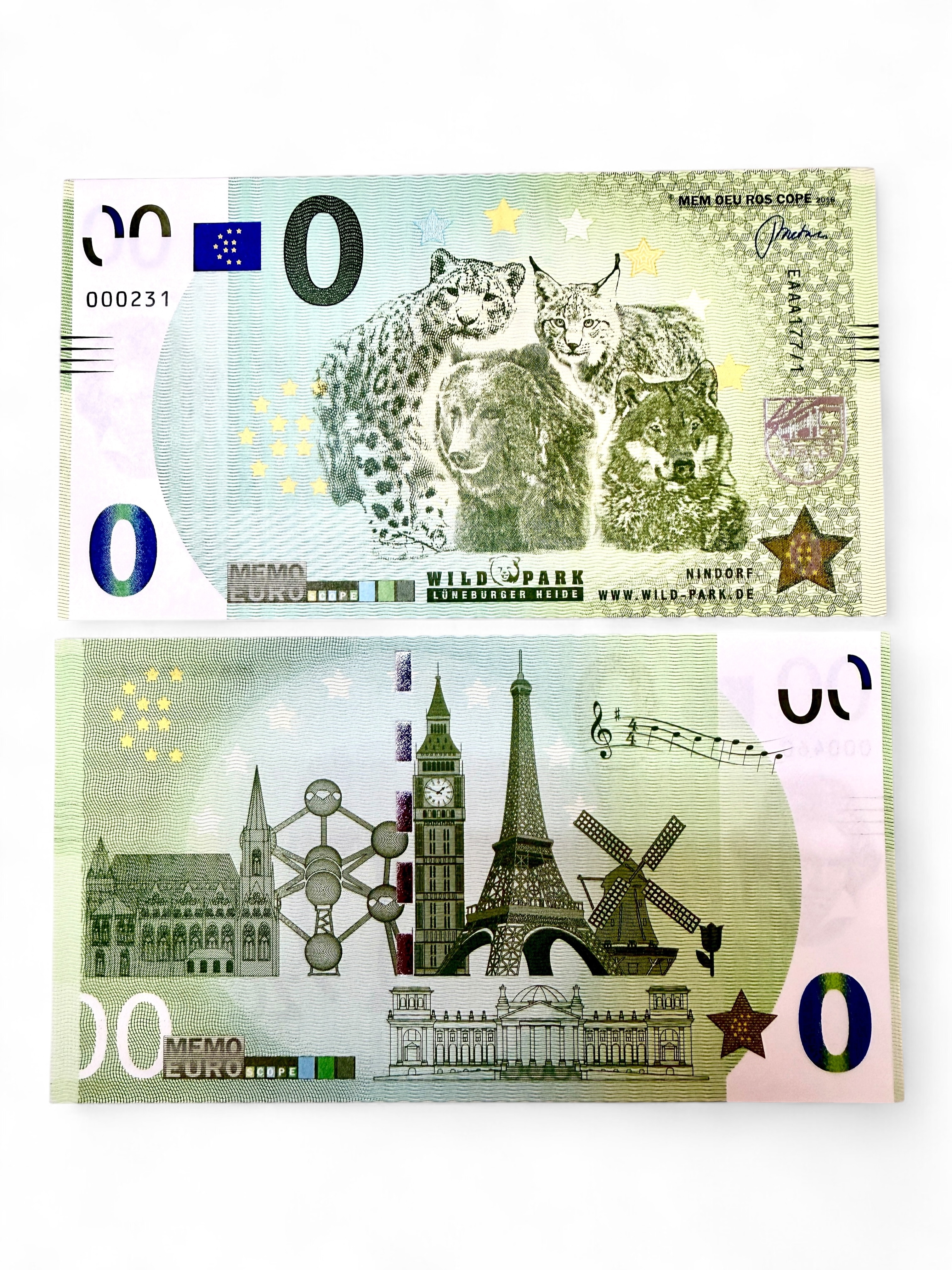 Europe 0 Euro Wild Park Luneburger Heide Issue Limited and Collectibles Gem UNC Unique and Rare