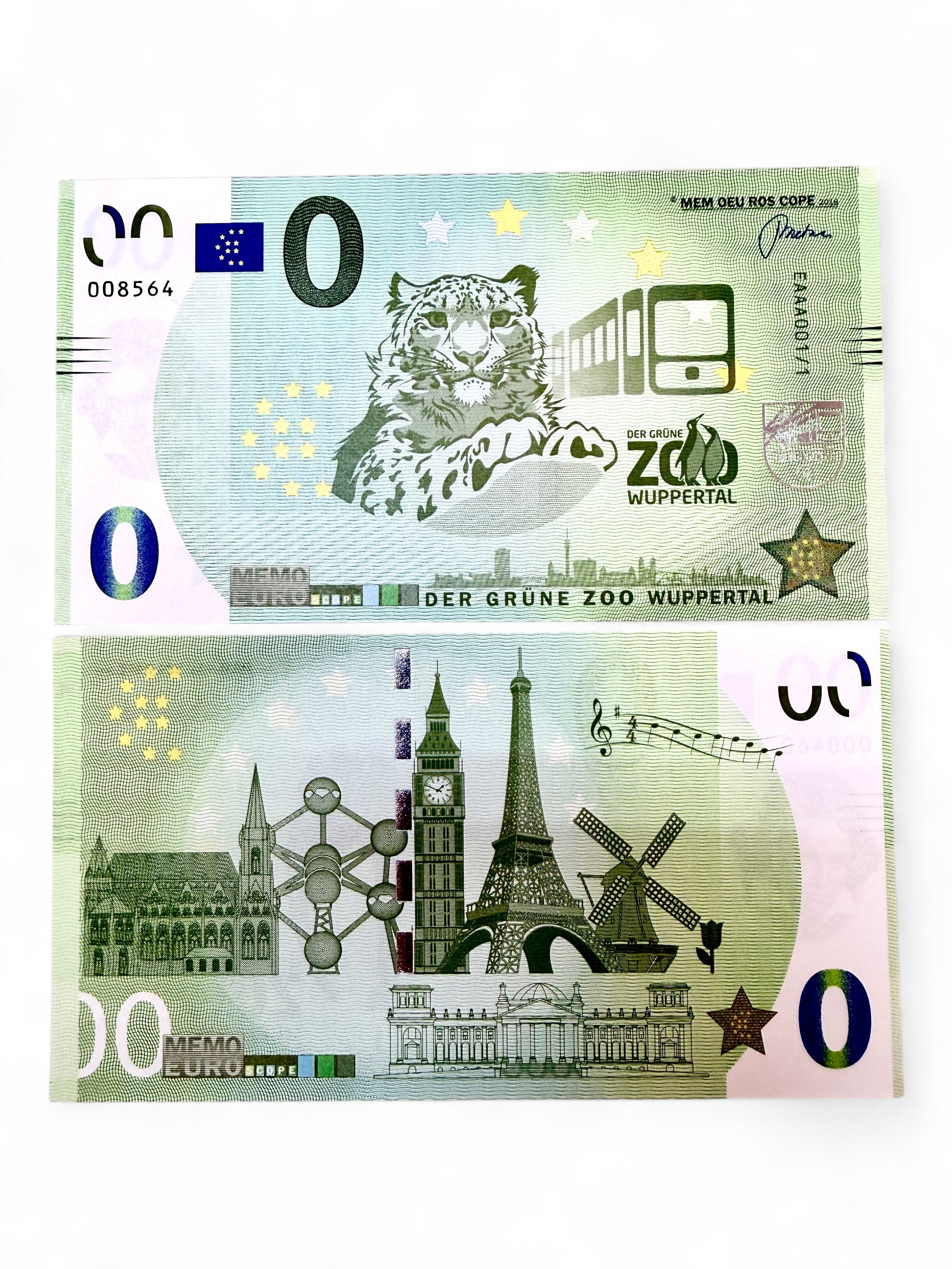 Europe 0 Euro Der Grune Zoo Wuppertal Issue Limited and Collectibles Gem UNC Unique and Rare