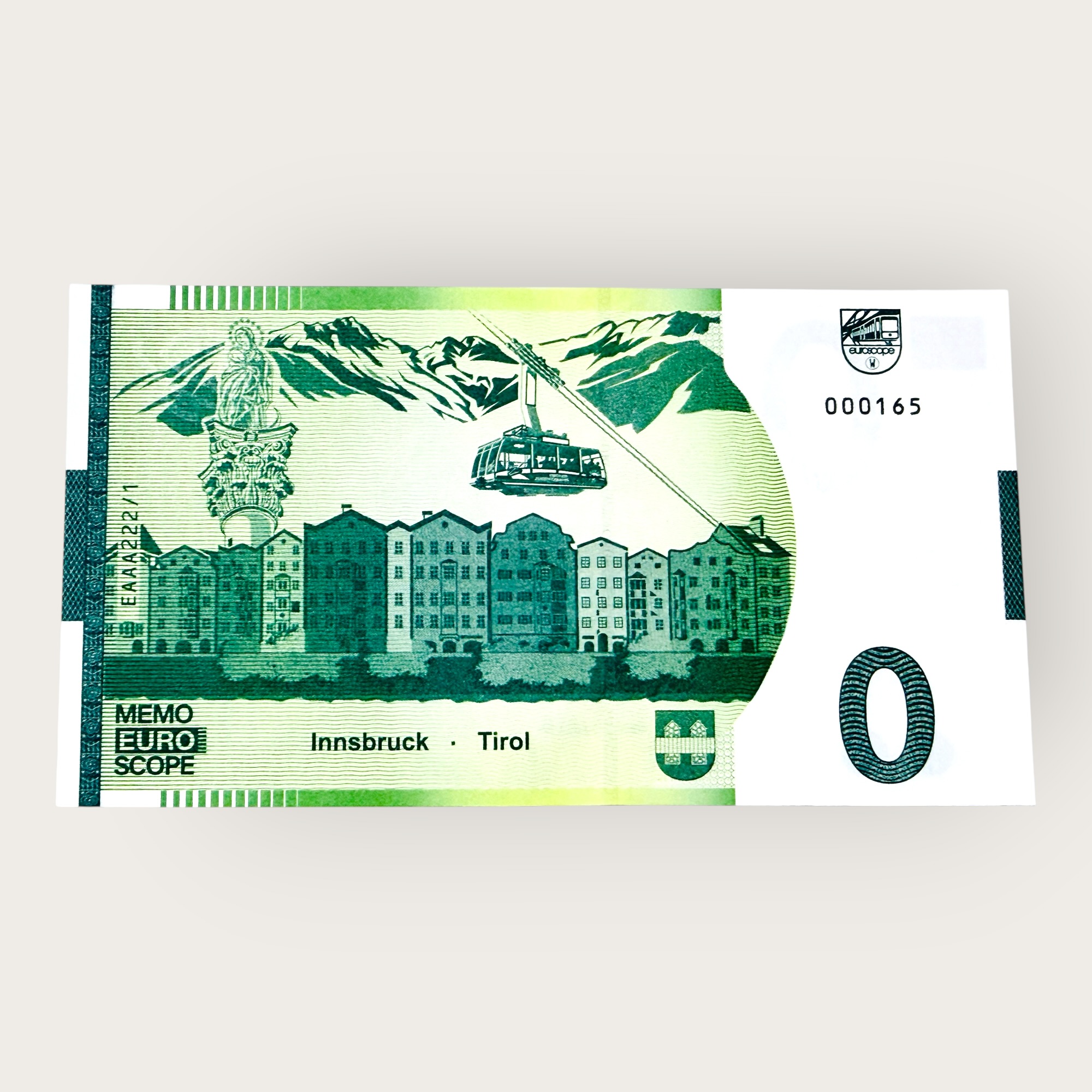 Europe 0 Euro Innsbruck Goldenes Dachl Issue Limited and Collectibles Gem UNC Unique and Rare - Image 2