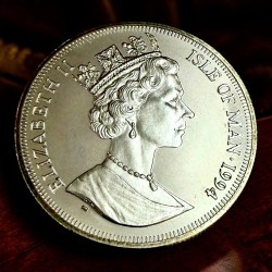 Alternative view of 1 Crown Elizabeth II D Day June 1944 Unique and Rare