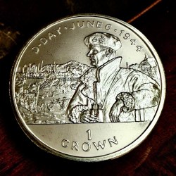 1 Crown Elizabeth II D Day June 1944 Unique and Rare
