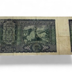 Alternative view of Rs 100 Commemorative Issue Signed By B N Adarkar Issue Unique and Rare Collectible Quality