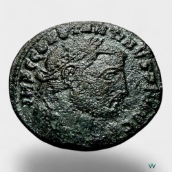 Ancient Roman Follis Nummus Bronze Issue Roman Empire 4th Century Emperor Constantine Ultra Unique and Rare Tetrarchy Period (Copy)