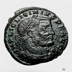 Ancient Roman Follis Nummus Bronze Issue Roman Empire 4th Century Emperor Constantine Ultra Unique and Rare Tetrarchy Period