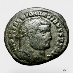 Ancient Roman Follis Nummus Bronze Issue Roman Empire 4th Century Emperor Diocletian Ultra Unique and Rare Tetrarchy Period