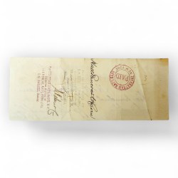 Alternative view of The Merchants National Bank Dollar Bill Year 1900s Unique and Rare