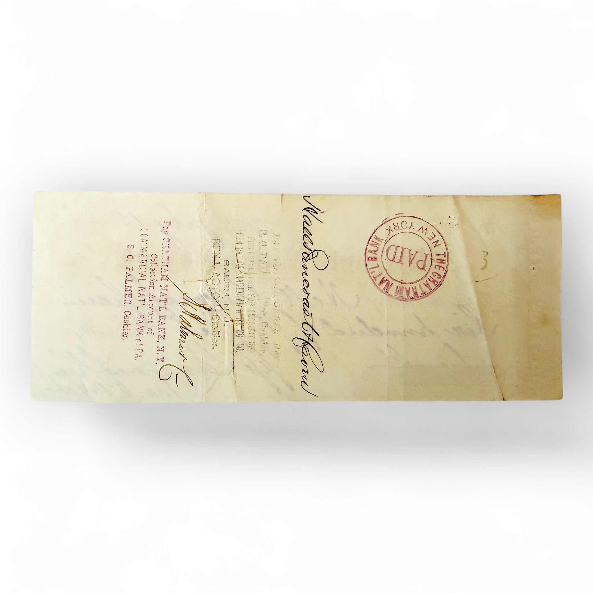 The Merchants National Bank Dollar Bill Year 1900s Unique and Rare