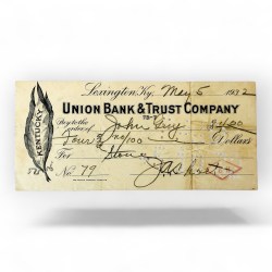 Union Bank and Trust Company Dollar 400 Bill Year 1932 Unique and rare