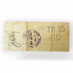 Alternative view of Union Bank and Trust Company Dollar 400 Bill Year 1932 Unique and rare