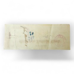 Alternative view of Merchants National Bank Dollar 30 Bill Year 1875 Unique and rare