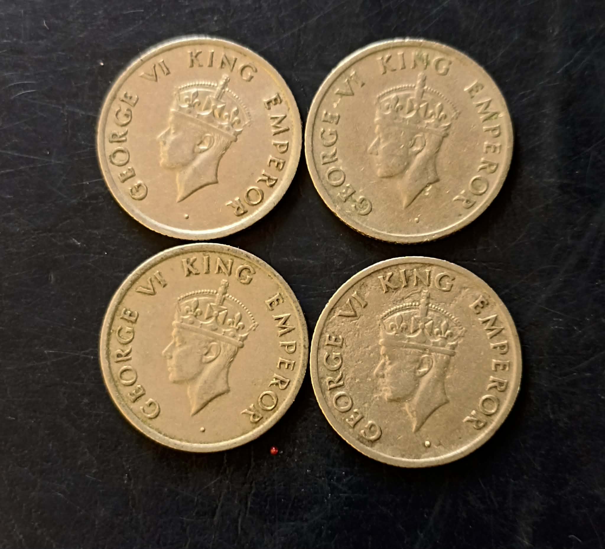 Republic India King and emperor George vi Denominaton 1/4₹ Same and similar set are available - Image 2