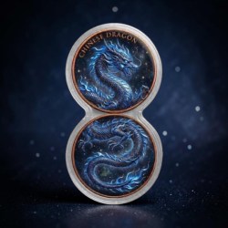 Chinese Dragon Night Edition Infinity Copper Round Set Ultra Unique and Rare