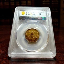 Alternative view of United States Liberty Half Eagle Year 1880 Gold Coin 5 Dollar 8.359 Grams Troy Oz Gold Unique and Rare PCGS Graded