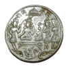 RAM DARBAR Mix Silver TOKEN "Lord Ram, Sita, Hanuman, Lakshman, Bharat, Satrugan" **SCARE** High Collectable Grade.