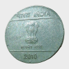 2 Rupees MUDRA Series 2010 Bombay Mint “WRONG PLANCHET” Struck on 1 Rupee Planchet Error in Collectable Grade.