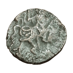 Alternative view of Ancient India HINDU SHAHI SILVER JITAL Weight= 3.5g Approx SAMANTADEVA [C.850-1,000 AD] Collectable Grade.