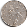 Extremely Rare Coins of 10 New Pence Coins of Queen Elizabeth II D.G. REG. F.D.1968 United Kingdom, British Overseas Territories and Crown Dependencies - Image 2