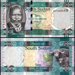 South Sudan 10 South Sudanese Pounds World Banknote 2011 ND P7 UNC Unique and Rare