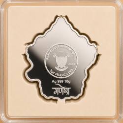 Alternative view of Cameroon 500 Francs 2023 CFA Ganesha (Silver (.999) Weight 10 g) Rare Beautiful Coin Set