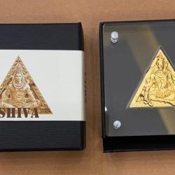 Alternative view of SHIVA Gold Gilded Trimurti Guardians of the Universe 3 Oz Silver Coin 3000 Francs CFA Cameroon 2025